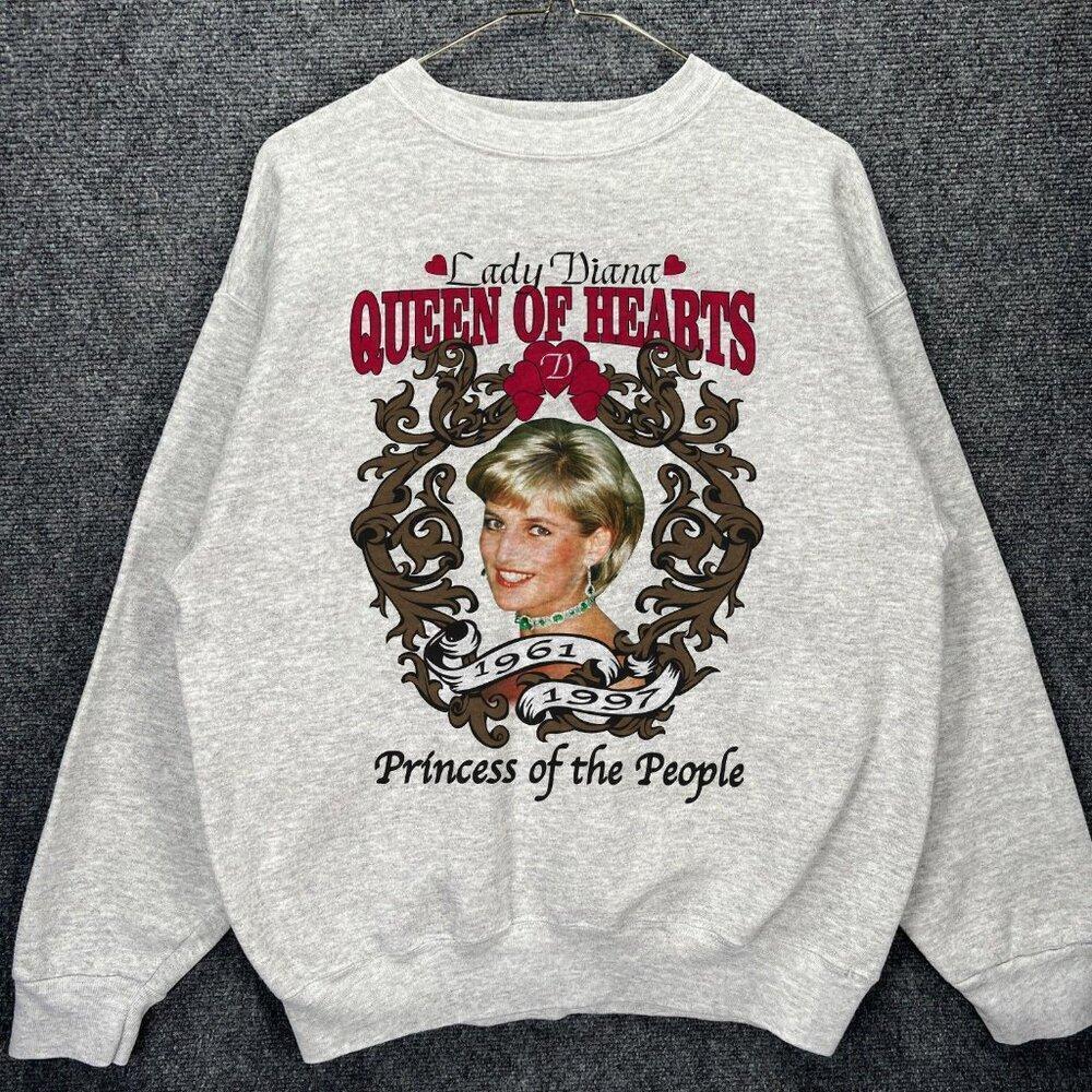 Lady Diana Princess Of The People Memorial Graphic Crewneck Sweatshirt